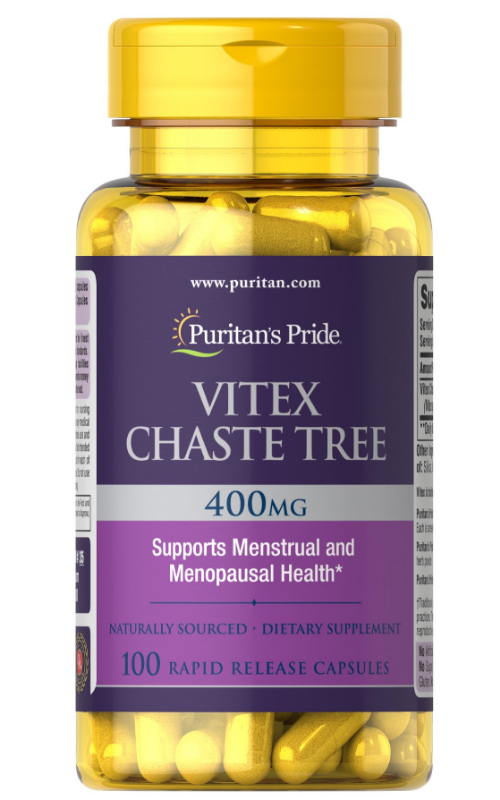 Vitex Chaste Tree 400 mg by 100 Capsules