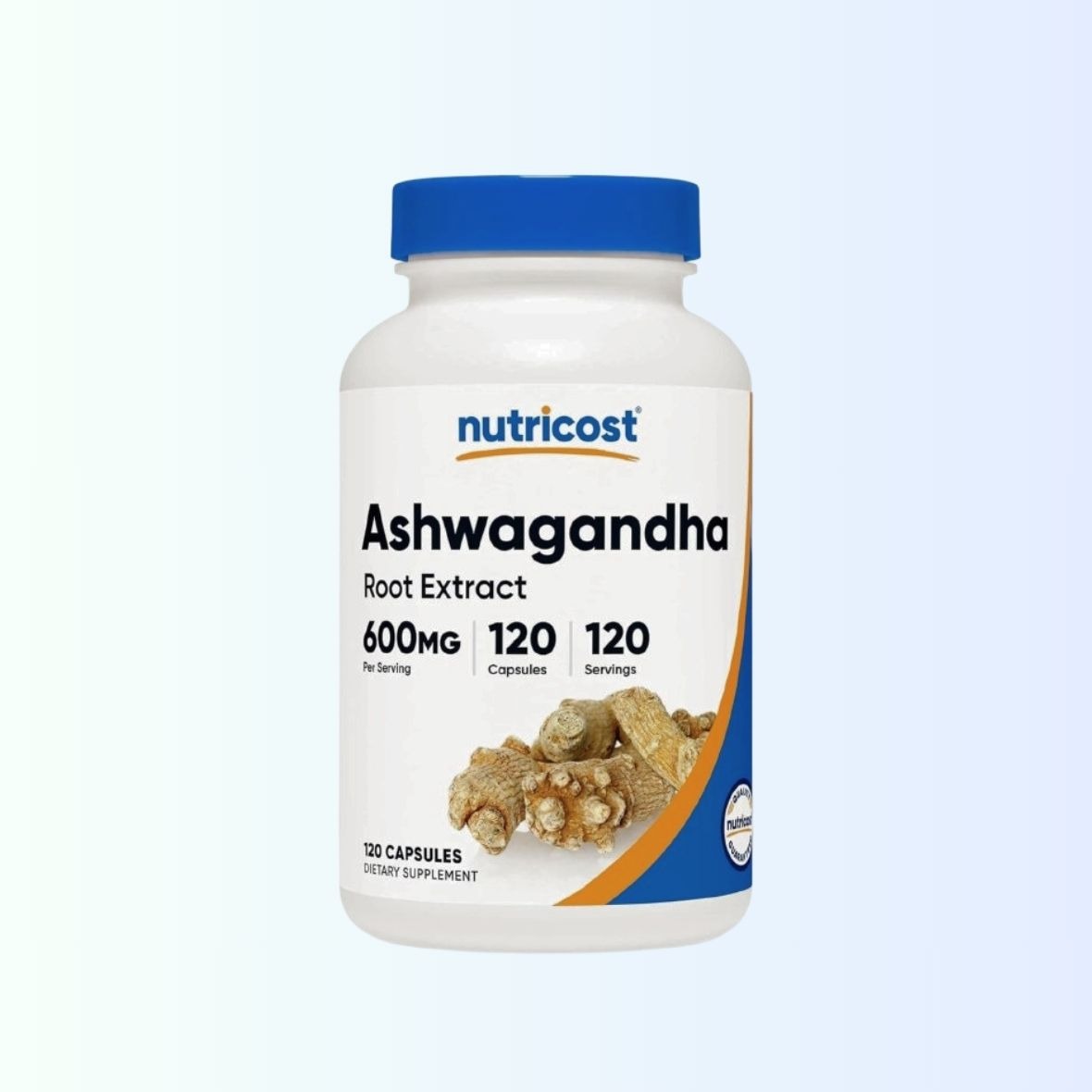 Ashwagandha Capsules 600mg x 120 (Nutricost) Exp : 9/28