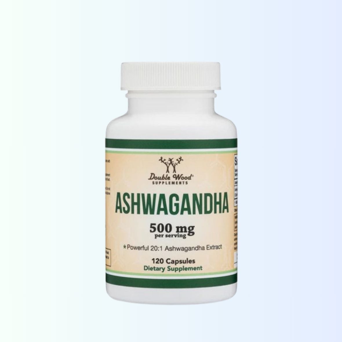 Ashwagandha capsules 500mg x 120 (Doublewood) 3/27