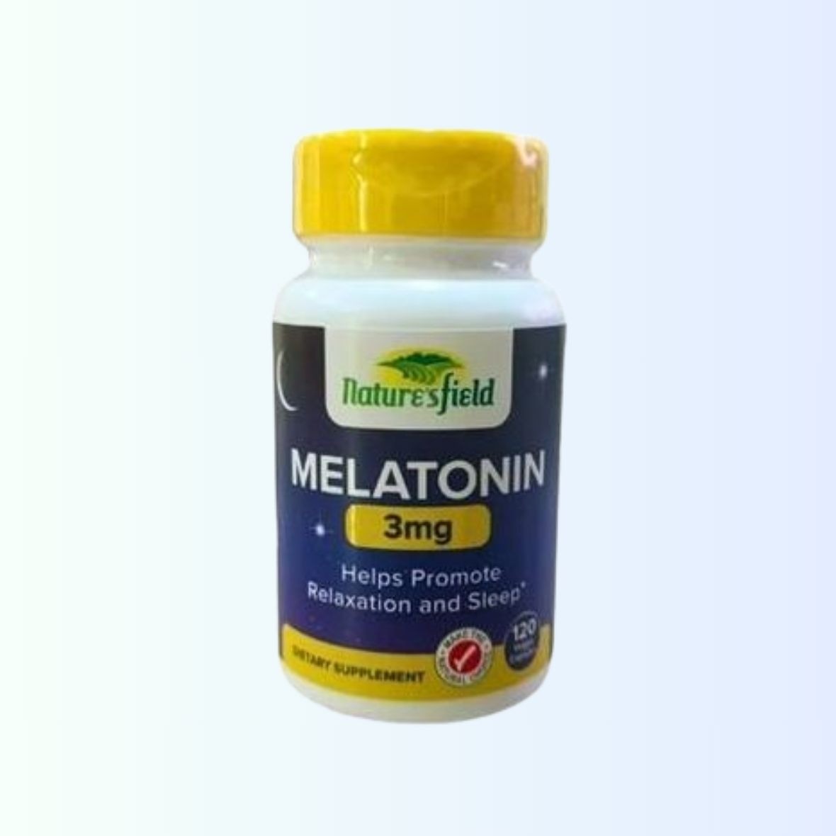 Melatonin capsules 3mg x 120 (Nature's Field) Exp : 1/28