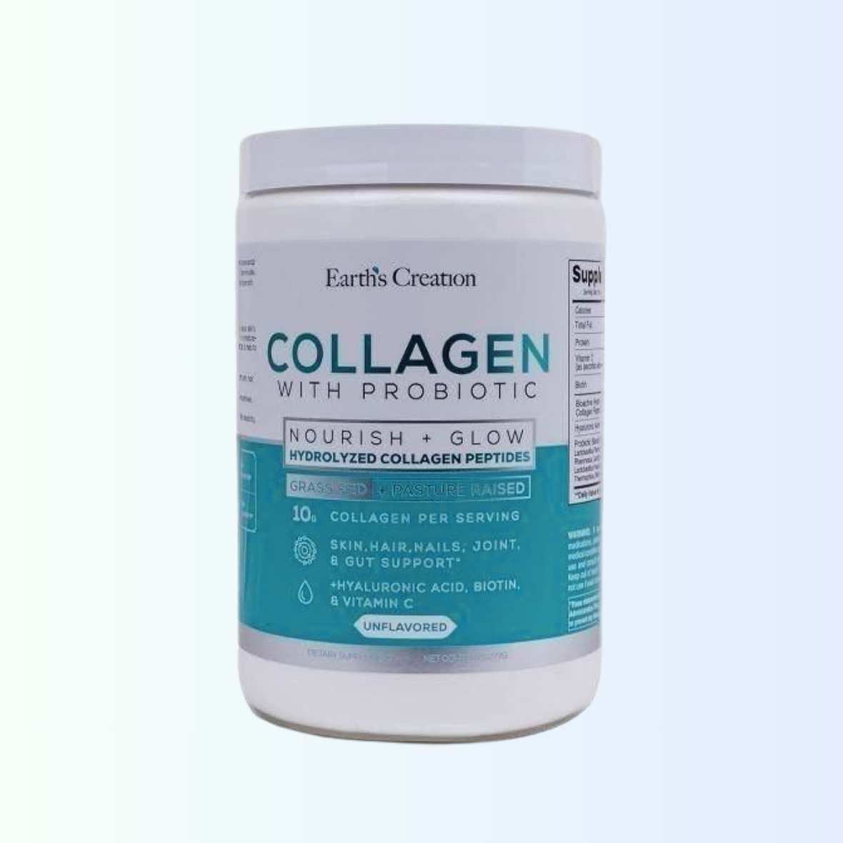 Collagen with probiotics powder 277g (Earth's Creation) Exp : 6/28