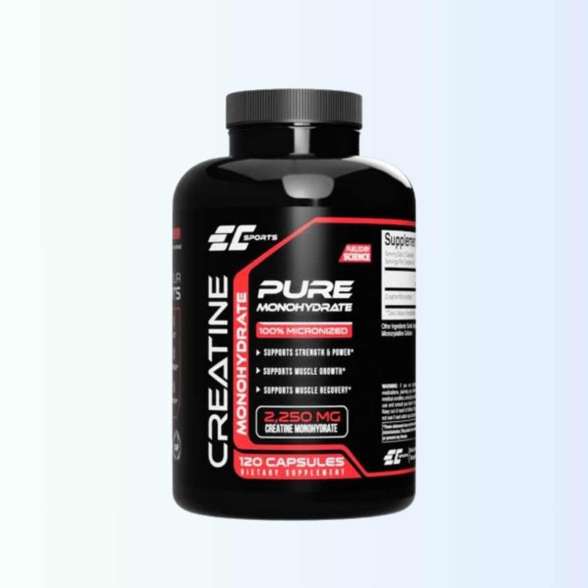 Creatine monohydrate 2250mg x 120 (EC Sports) Exp : 7/28