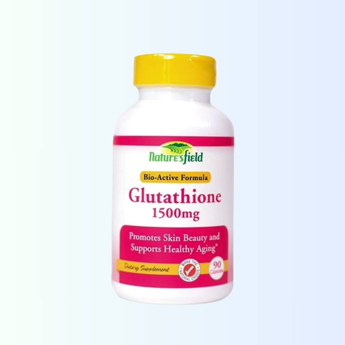 Glutathione Capsules 1500mg x 90 ( Nature's field ) Exp : 10/27