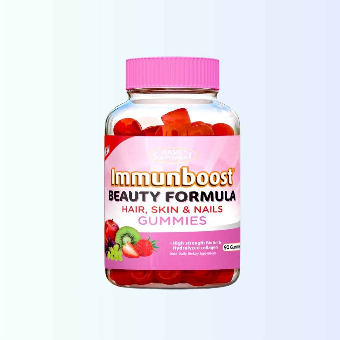 Immunboost Beauty Formula Gummies x 90 (Basic Supplement ) Exp : 12/27