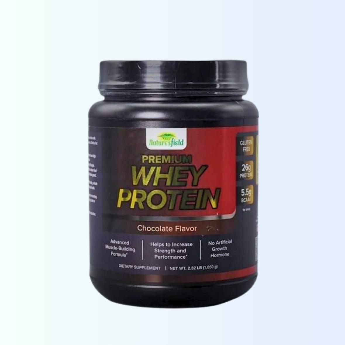 Premium Whey Protein Chocolate Flavor 1050g (Nature’s Field ) Exp : 1/28