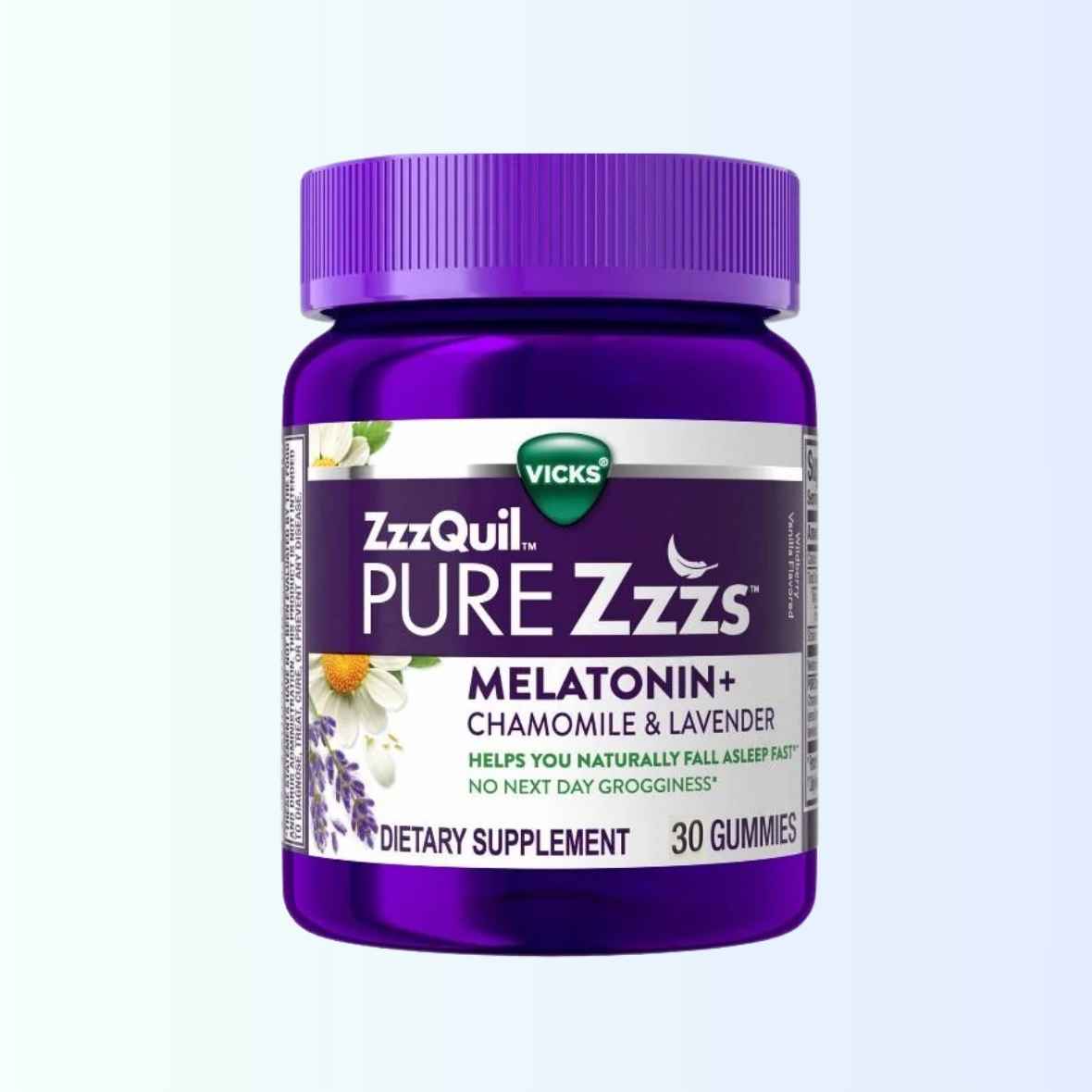 Pure Zzz melatonin gummies x 30 (Vicks) Exp : 7/26
